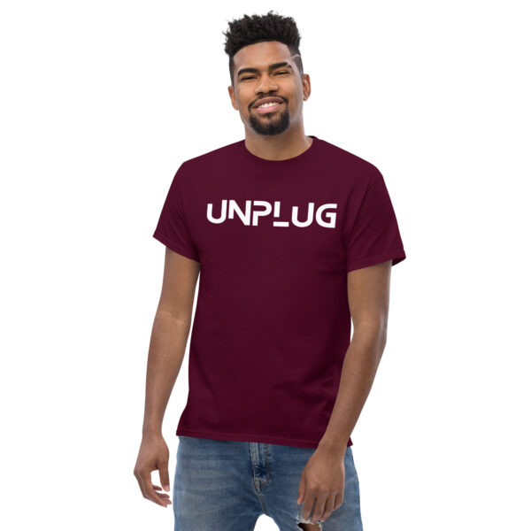 Unplug Men's classic tee - Image 2