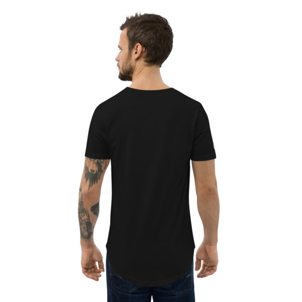 Unplug Men's Curved Hem Black T-Shirt - Image 2