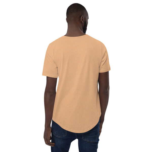 Unplug Men's Curved Hem Heather Sand Dune T-Shirt - Image 3