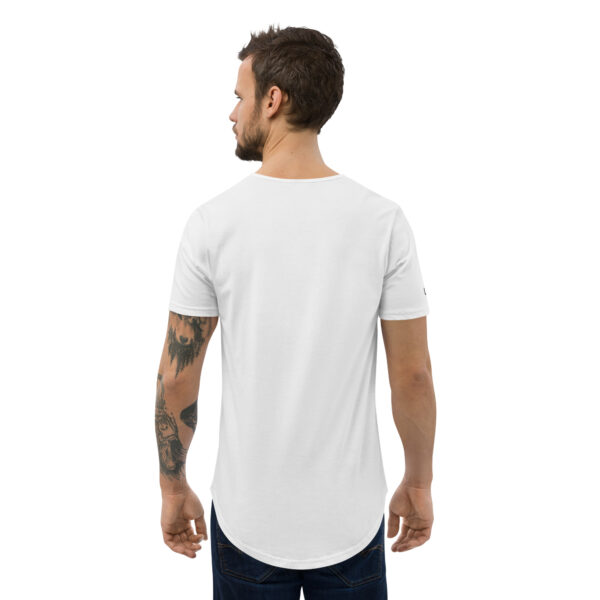 Unplug Men's Curved Hem White T-Shirt - Image 3