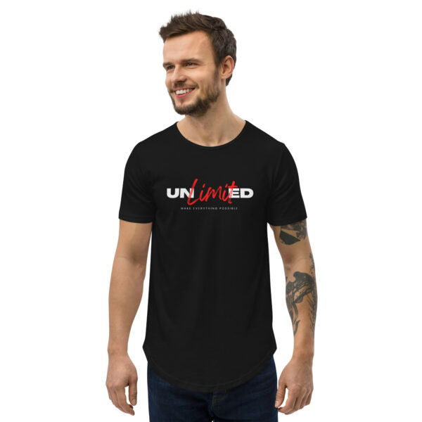 Unlimited Men's Curved Hem T-Shirt - Image 3