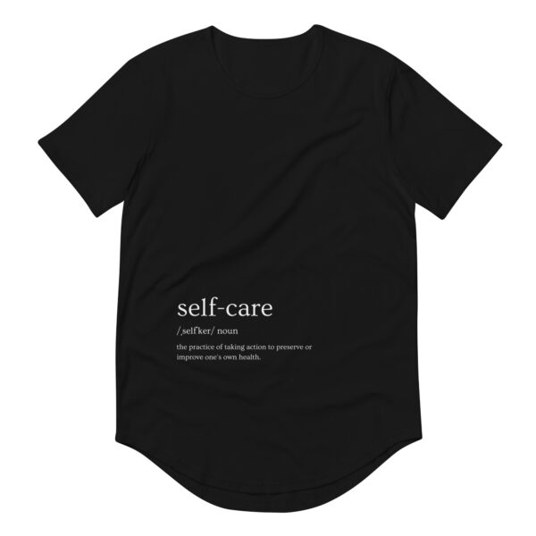 Self Care Men's Curved Hem T-Shirt - Image 2