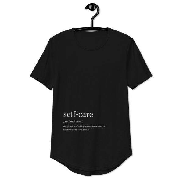 Self Care Men's Curved Hem T-Shirt - Image 3