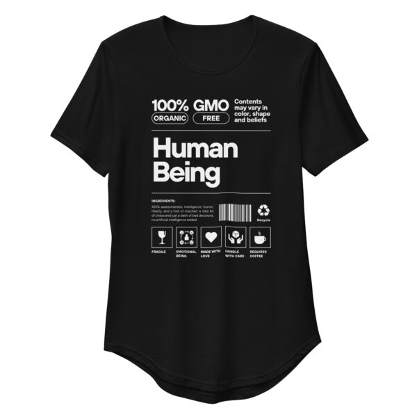 100% Human Men's Curved Hem T-Shirt